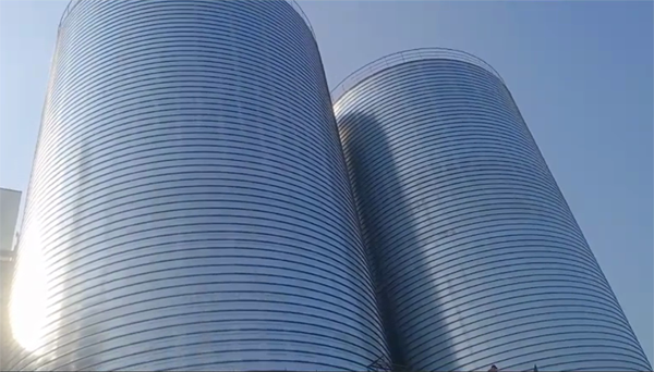 房山2座混凝土高架卷板仓